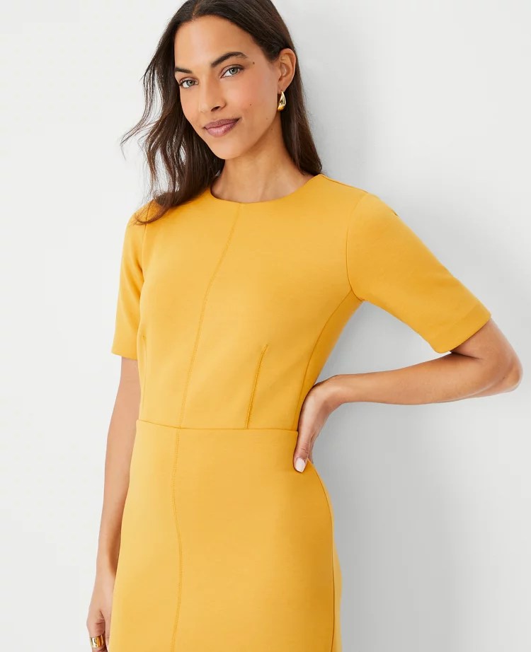 Short Sleeve Sheath Dress