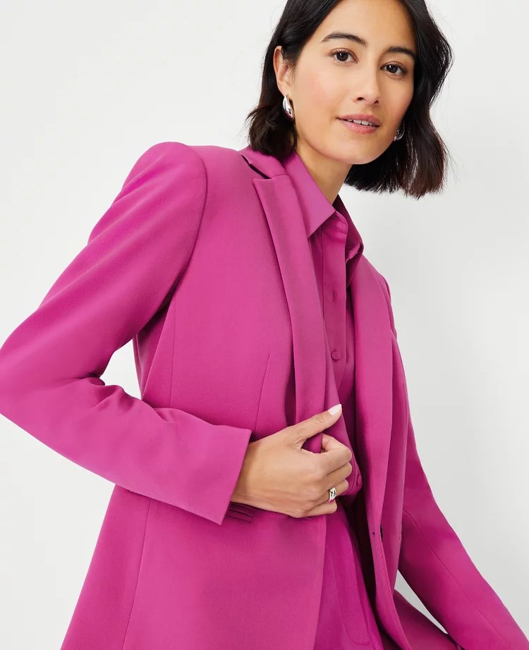 Women's Pink Jackets & Outerwear Ann Taylor