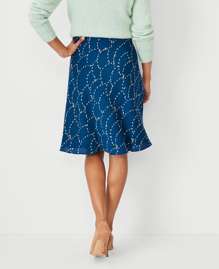 Floral Bias Slip Skirt