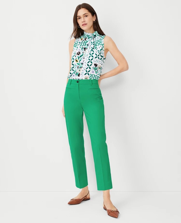 Women’s Green Pants Ann Taylor
