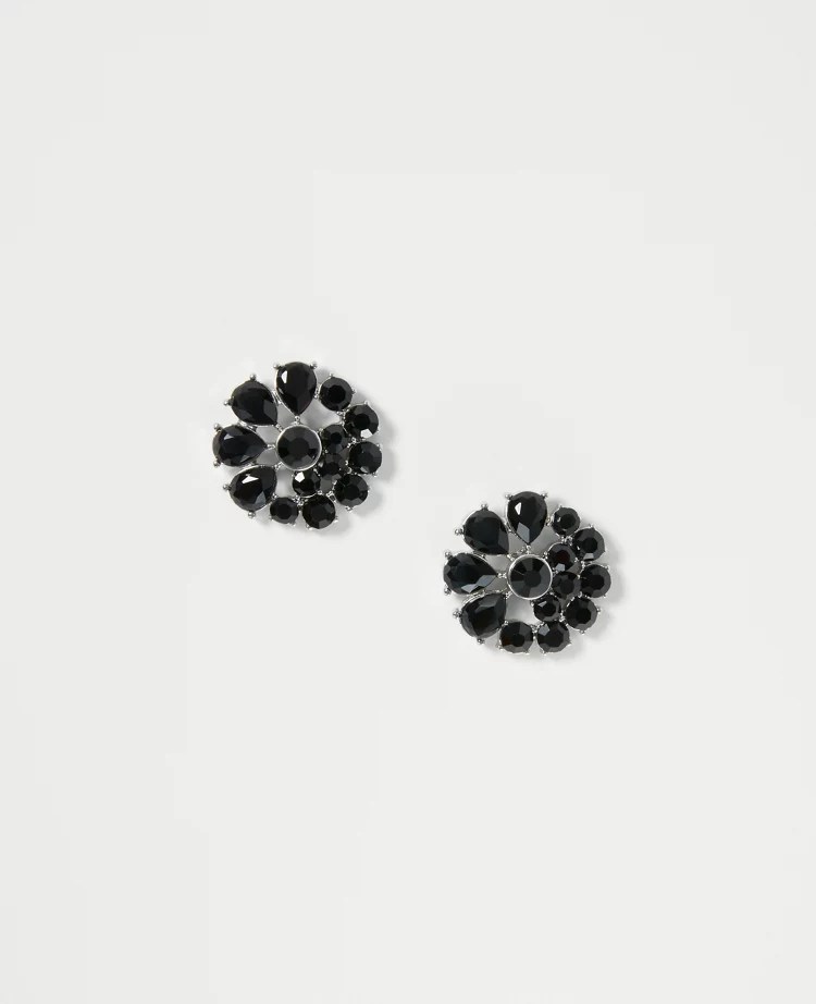 Crystal Floral Stud Earrings