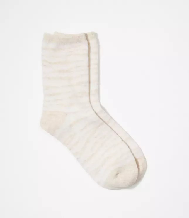 Zebra Cozy Socks