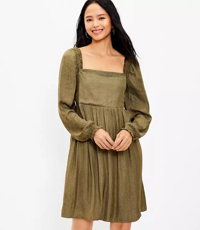 Square Neck Babydoll Dress