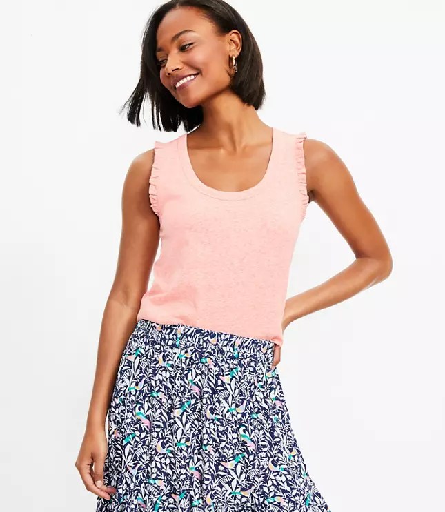 Ruffle Sleeve Tank Top