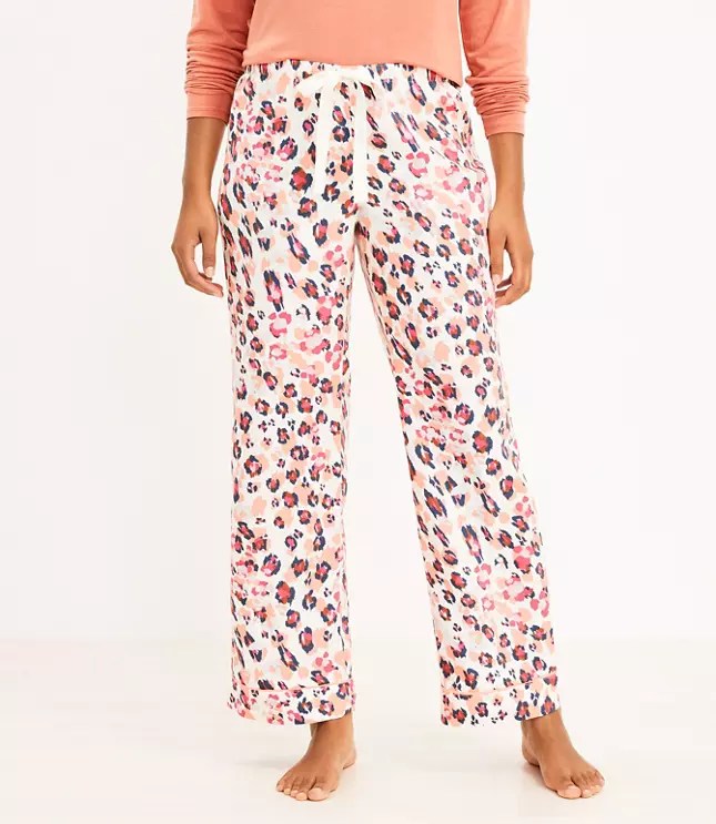 Leopard Print Pajama Pants LOFT