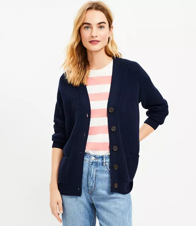 Petite Boyfriend Cardigan LOFT