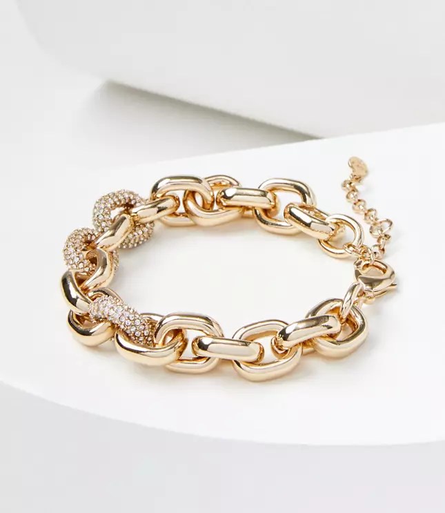Pave Chain Link Bracelet