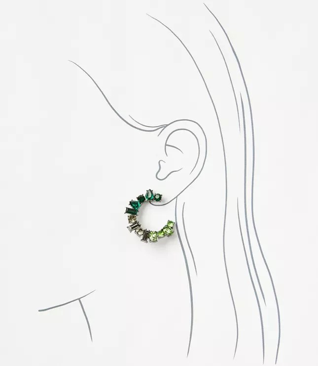 Ombre Wreath Statement Earrings