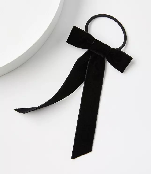 Velvet Bow Hair Tie