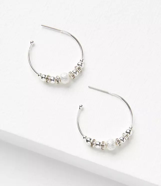 Ball Hoop Earrings