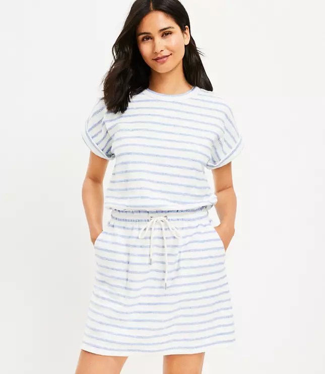 Lou & Grey Cozy Cotton Terry Pocket Dress