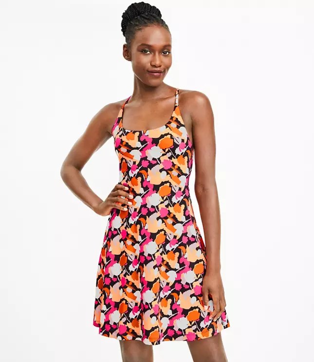 Lou & Grey Floral Luvstretch Tennis Dress