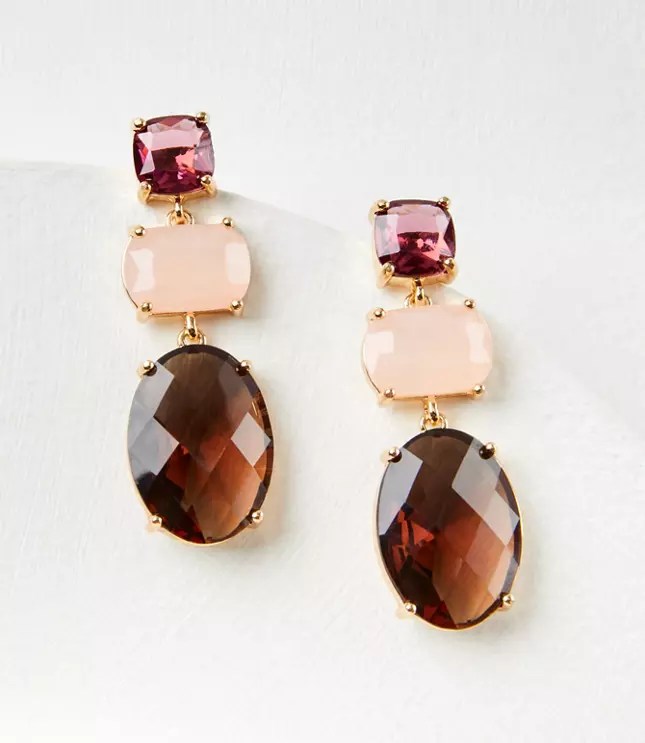 Multifaceted Statement Drop Earrings