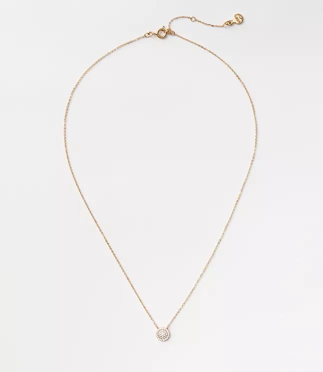 Demi Fine Sparkle Coin Necklace