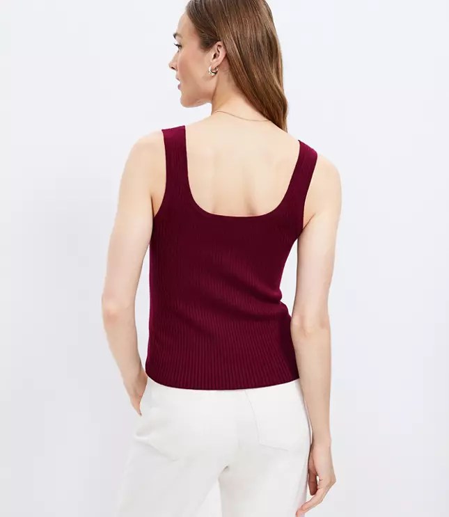 Ribbed Sweater Tank Top