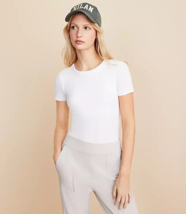 Lou & Grey Ribbed Bra Tee