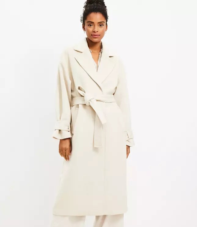 Tie Waist Trench Coat