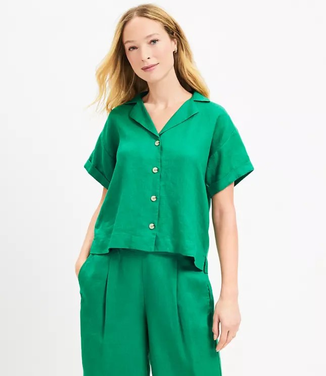 Women's Green Blouses & Shirts Loft