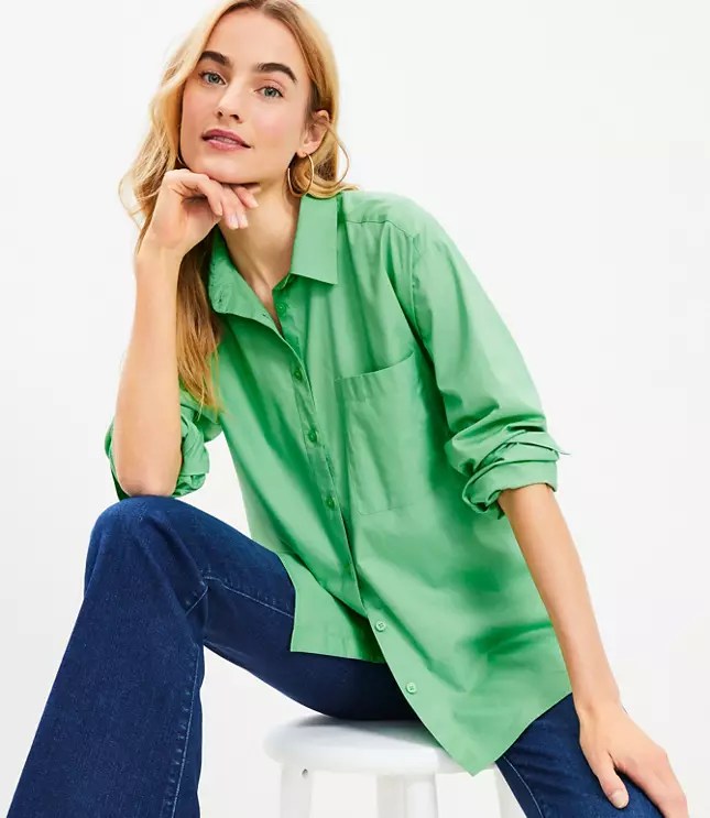 Women's Green Tops Loft