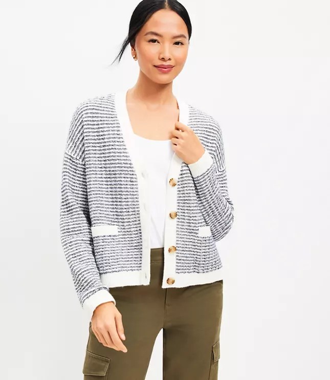 Women's Ivory Cardigan Sweaters Loft