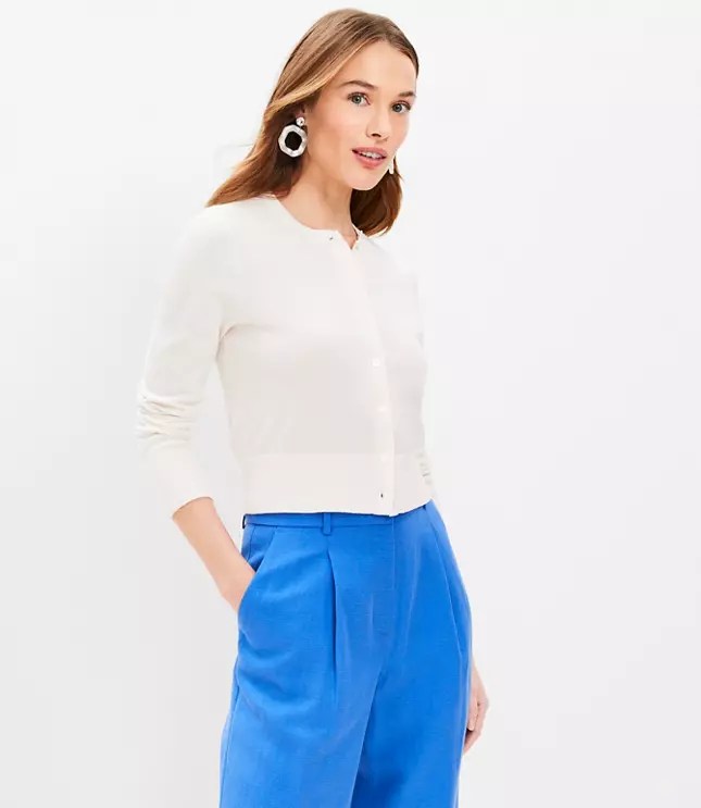 Women's Ivory Cardigan Sweaters Loft