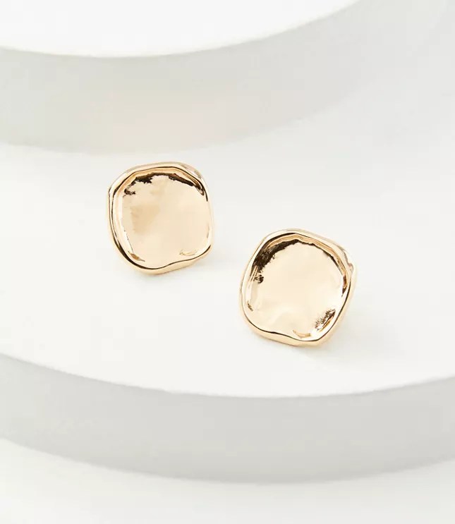 Sculpted Stud Statement Earrings