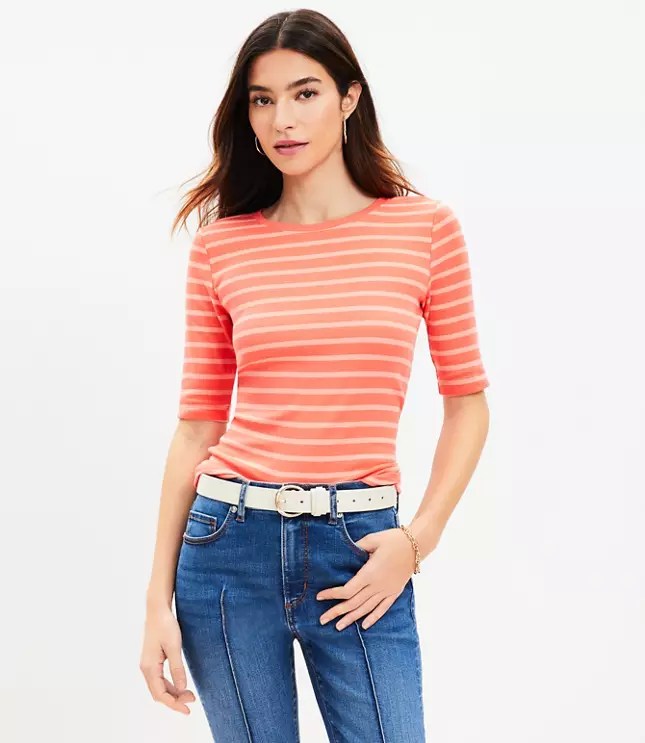 Women's Orange Tops Loft