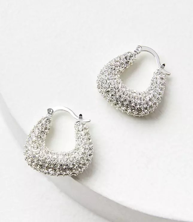 Crystal Hoop Earrings