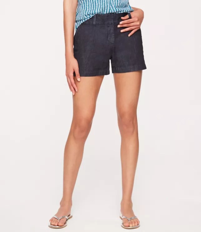 Denim Shorts with 4 Inch Inseam