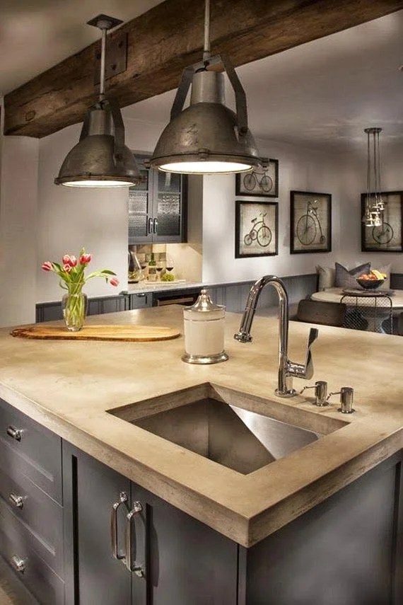 Rustic Farmhouse Kitchen Lighting Ann Inspired