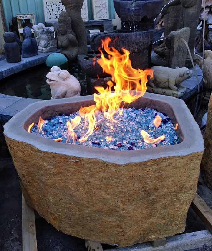 Stone Gas Fire Pit Ann Inspired