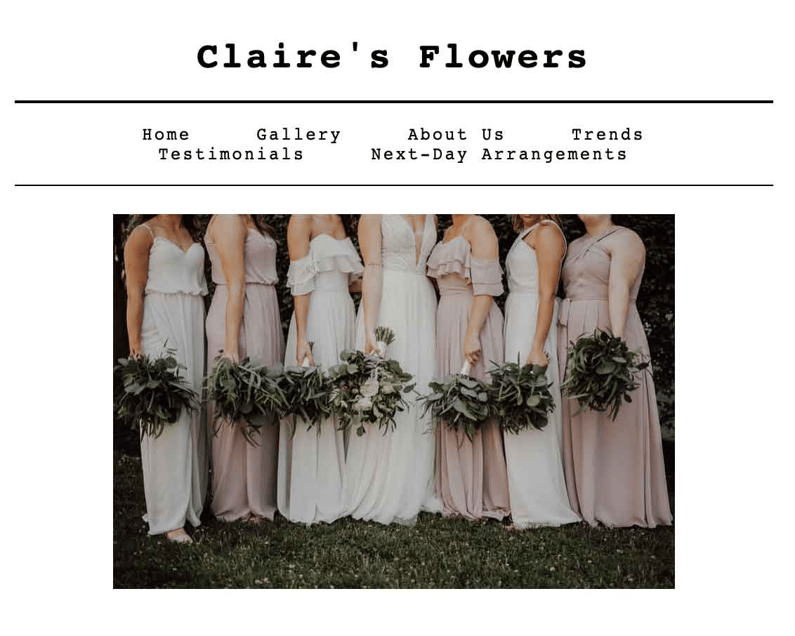 Claire’s Flowers Ann E. Linnebur