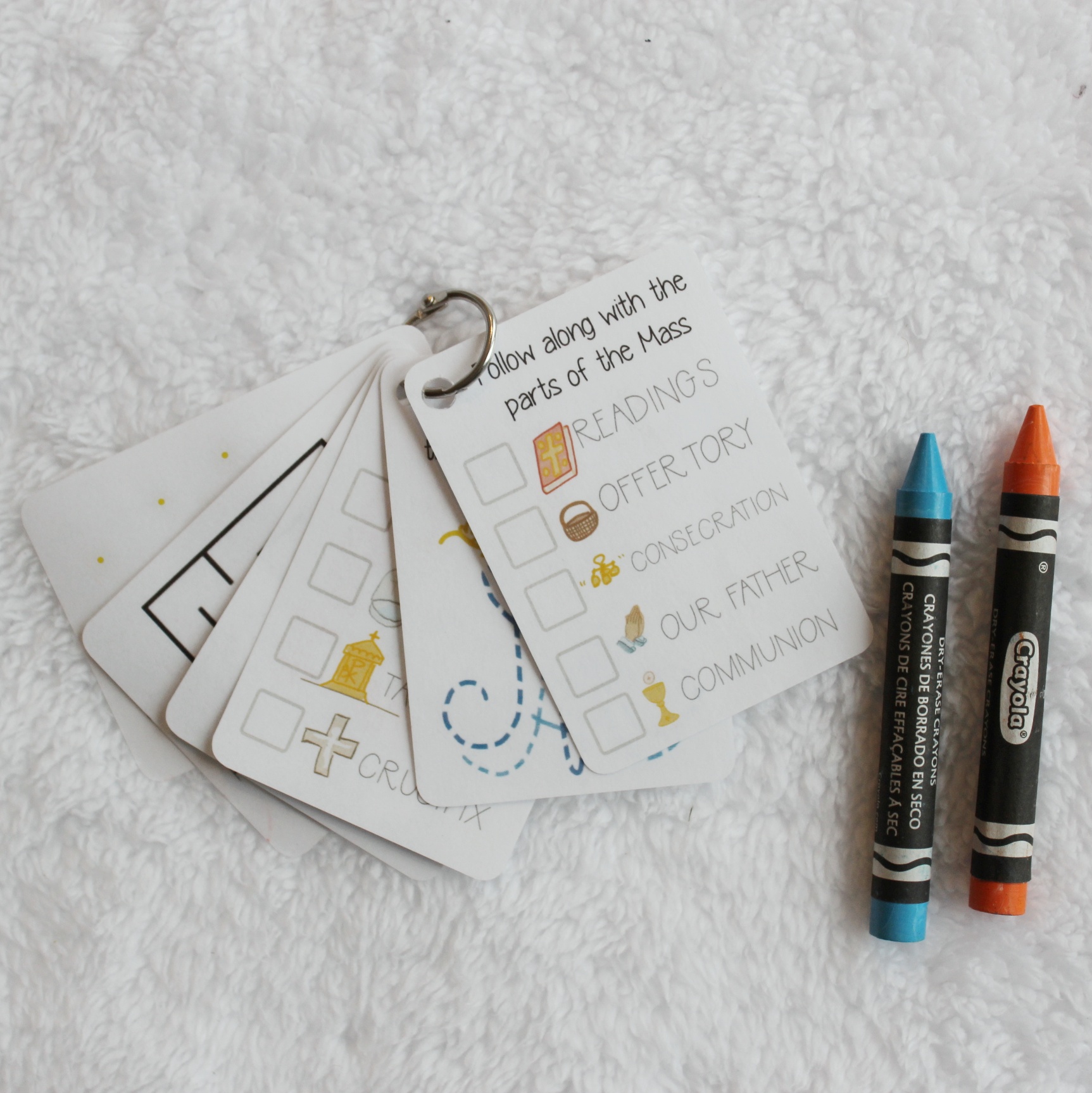 Future Saint "Mass" DryErase Activity Cards