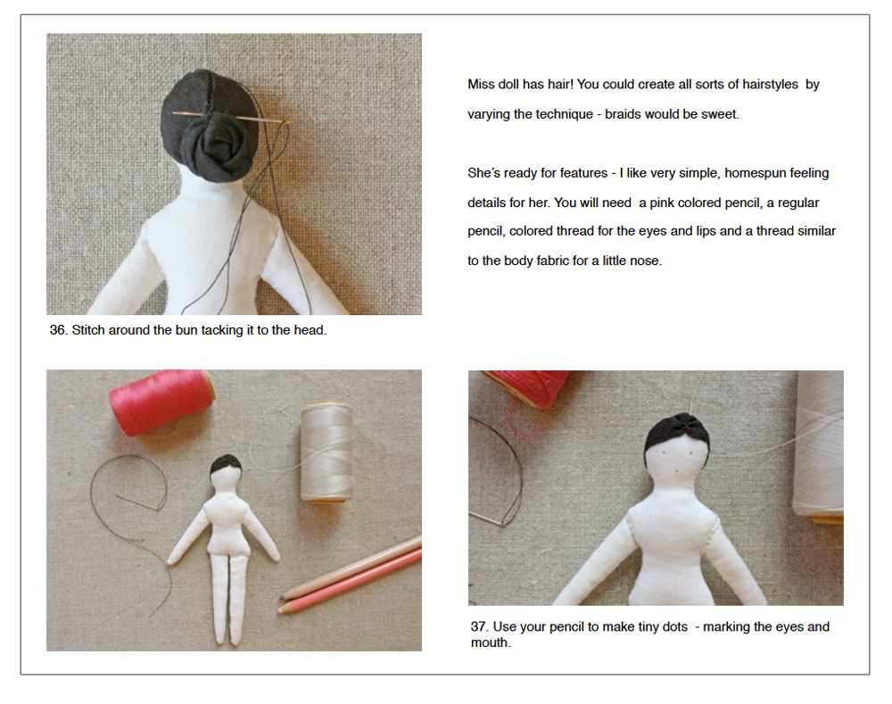 tiny rag doll and wardrobe pattern ann wood handmade