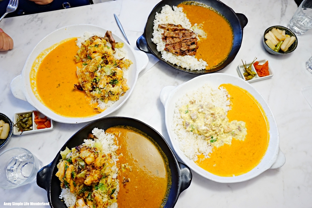 【韓國】韓國美食、新沙洞美食 ♥ Mongeul咖哩屋。新沙洞必吃文青風咖哩