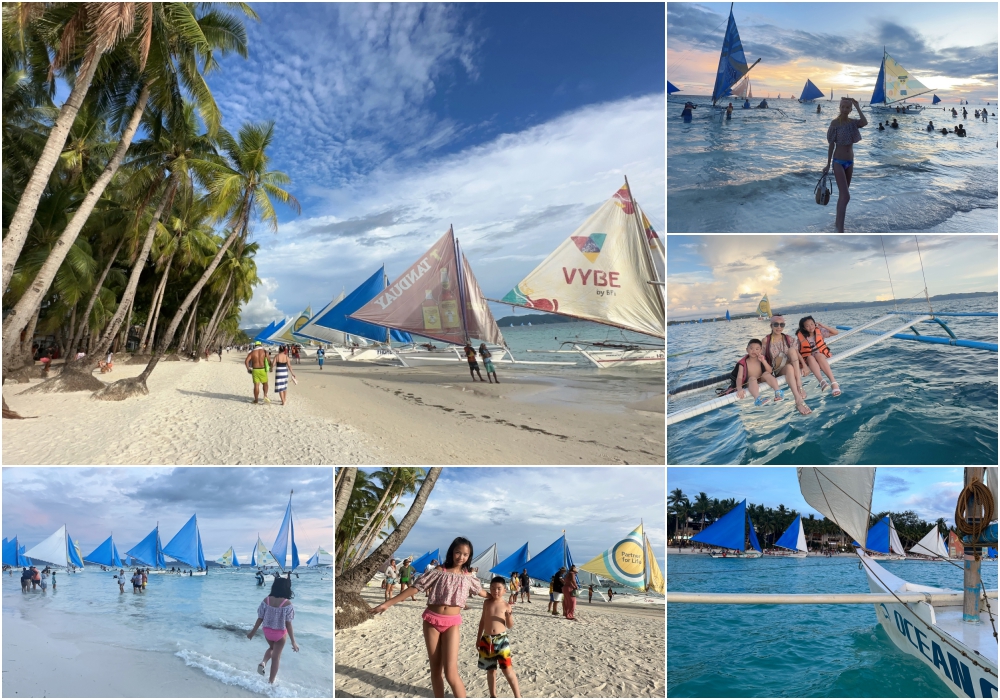 【長灘島自由行】長灘島行程推薦♥長灘島Paraw夕陽風帆船。搭船賞日落超美