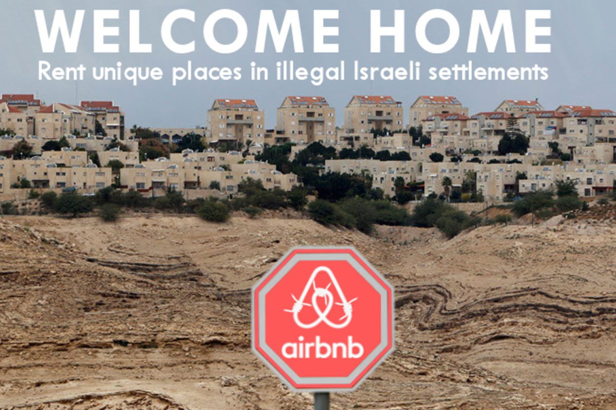 Airbnb Advertising Rental Apartments in Occupied Palestine as Israel's Land