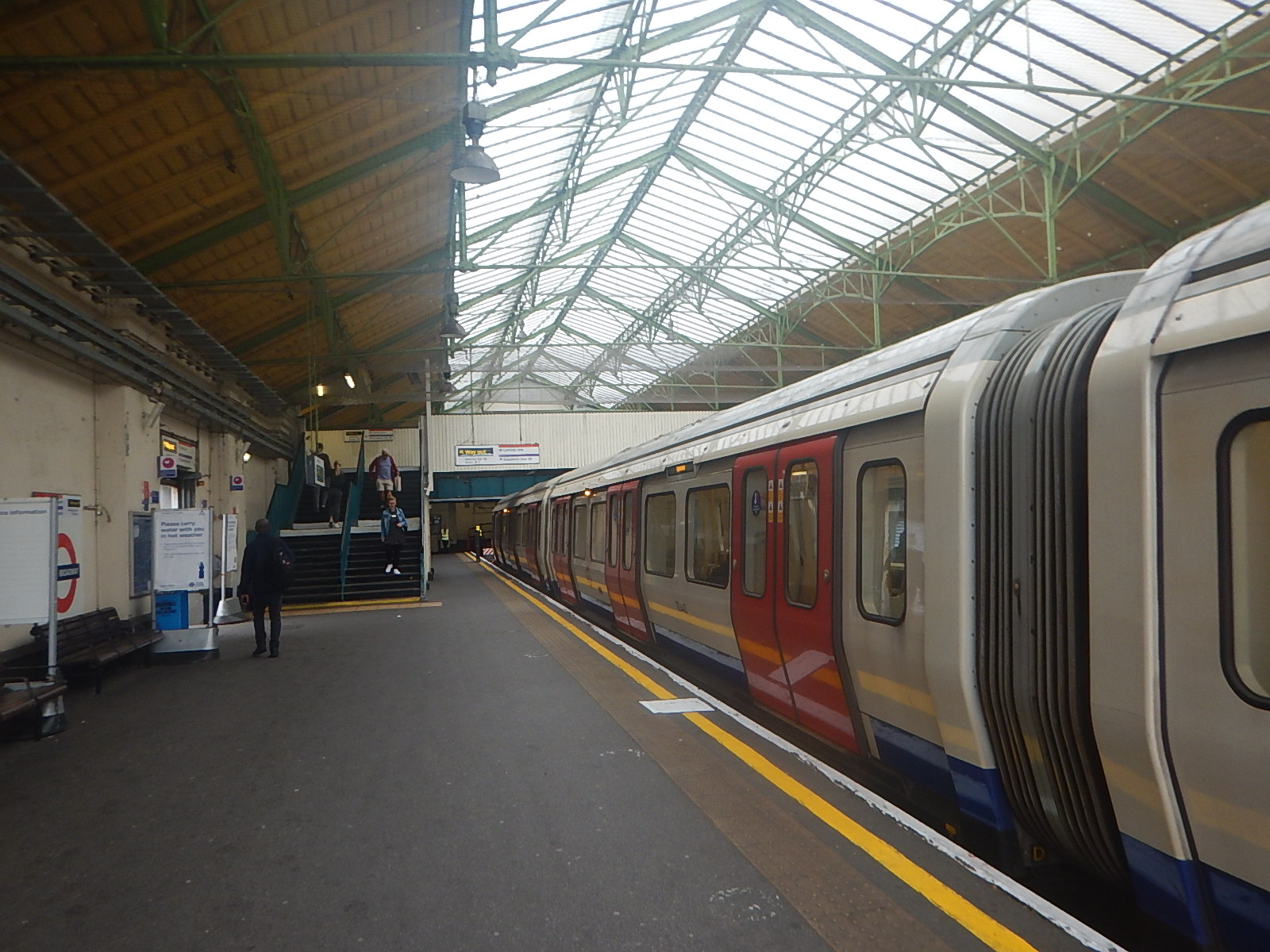District Line Platforms At Ealing Broadway Station 13th September