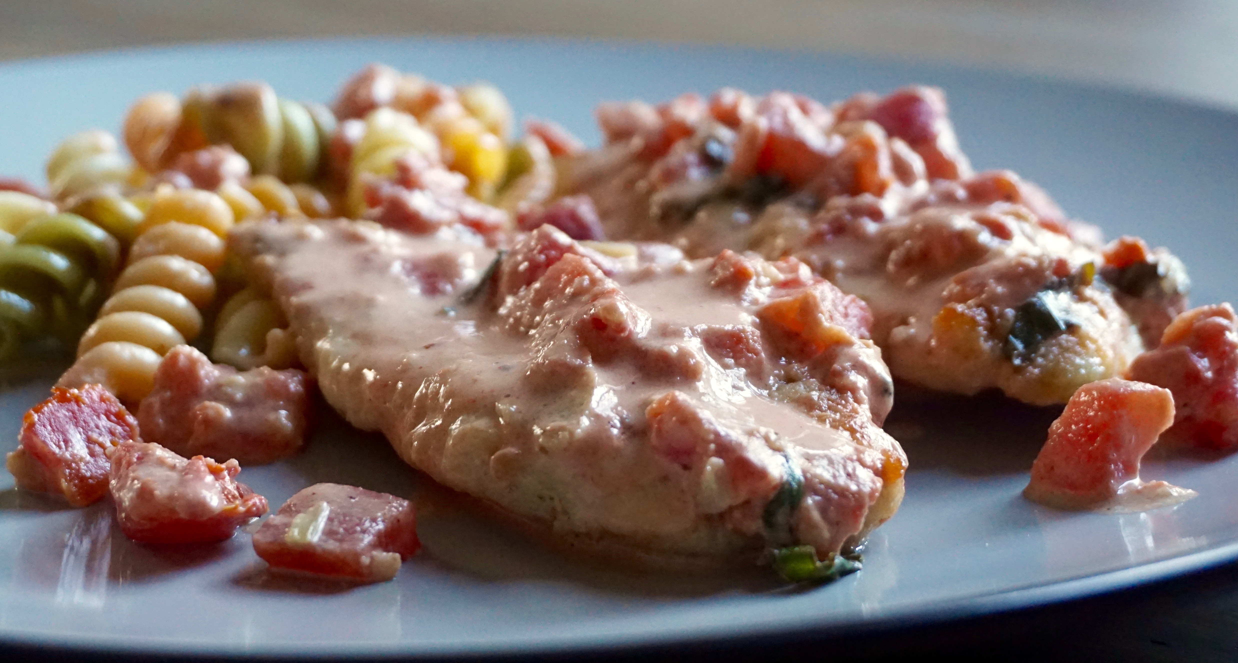 Chicken with Tomato Cream Sauce AnotherTablespoon