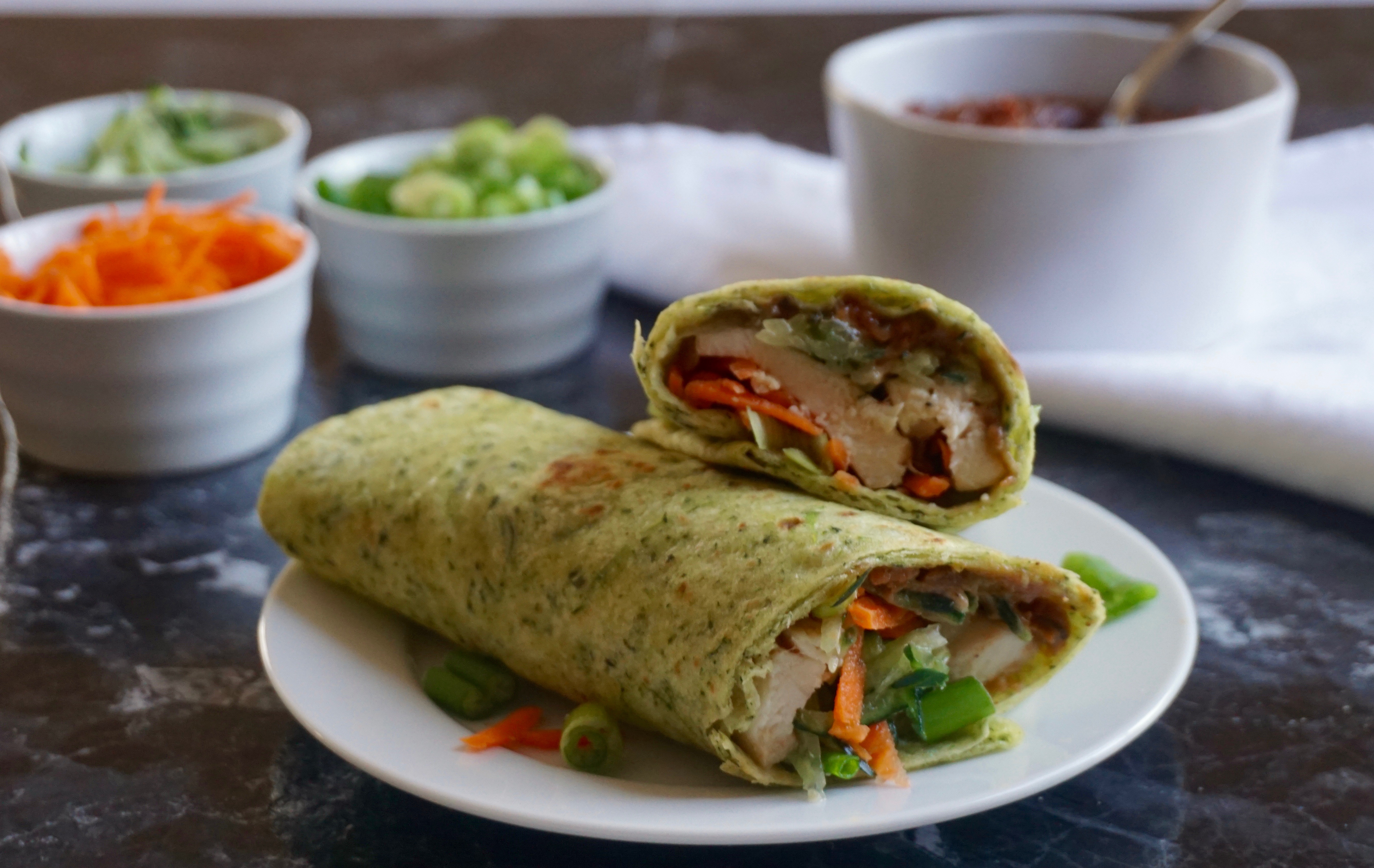 Thai Peanut Chicken Wrap AnotherTablespoon