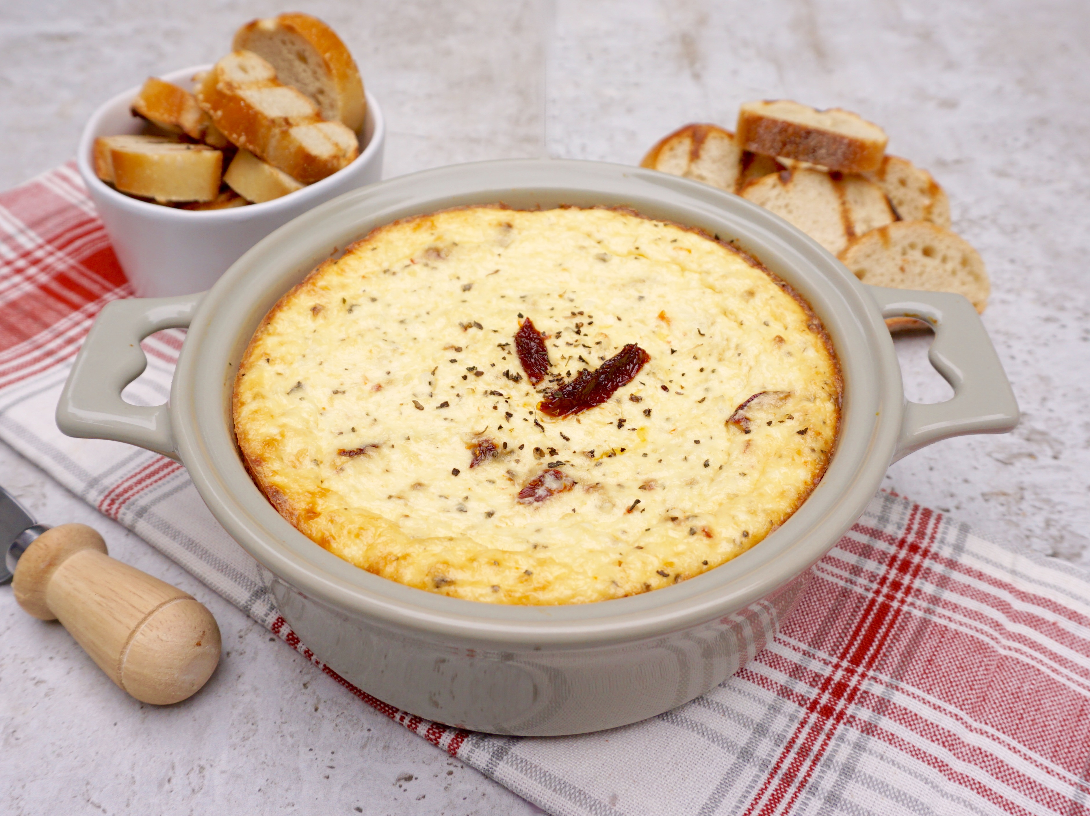 Sun Dried Tomato Baked Ricotta AnotherTablespoon