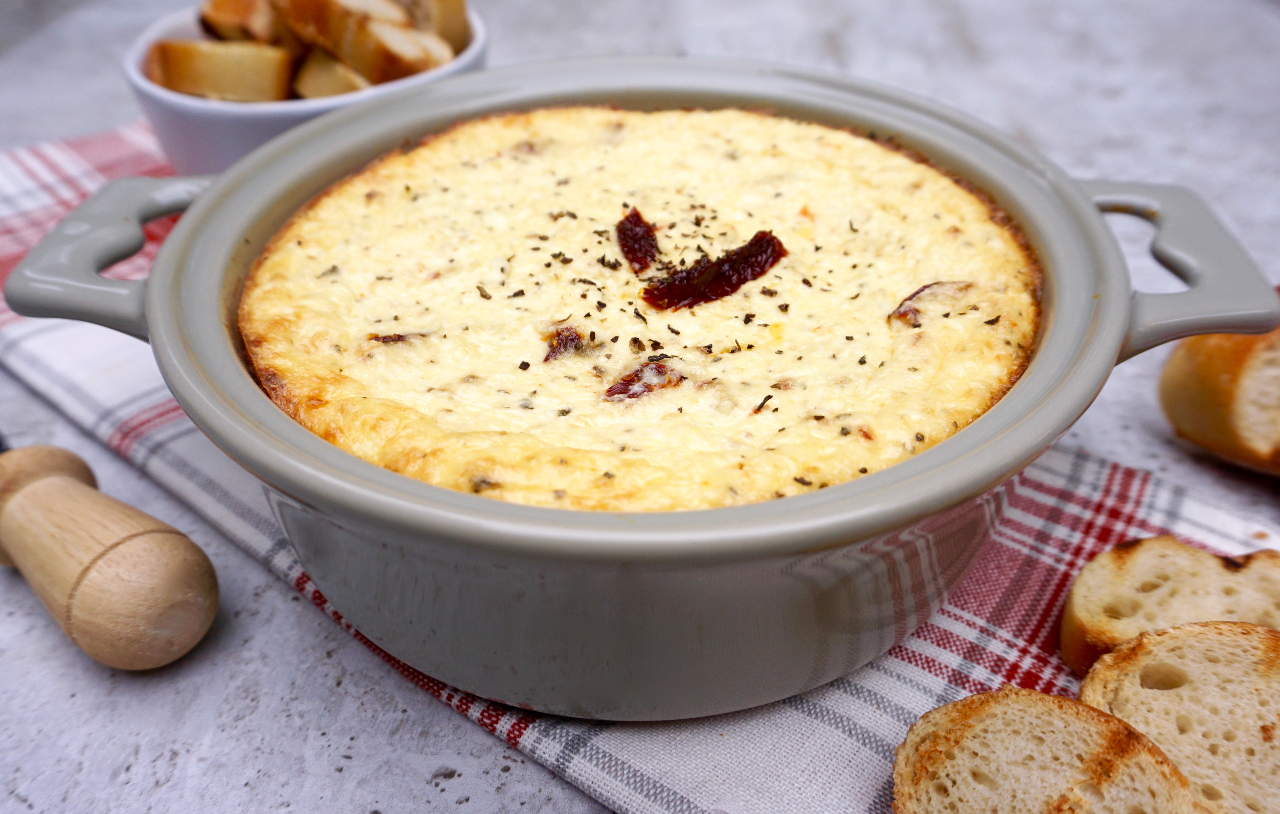 Sun Dried Tomato Baked Ricotta AnotherTablespoon