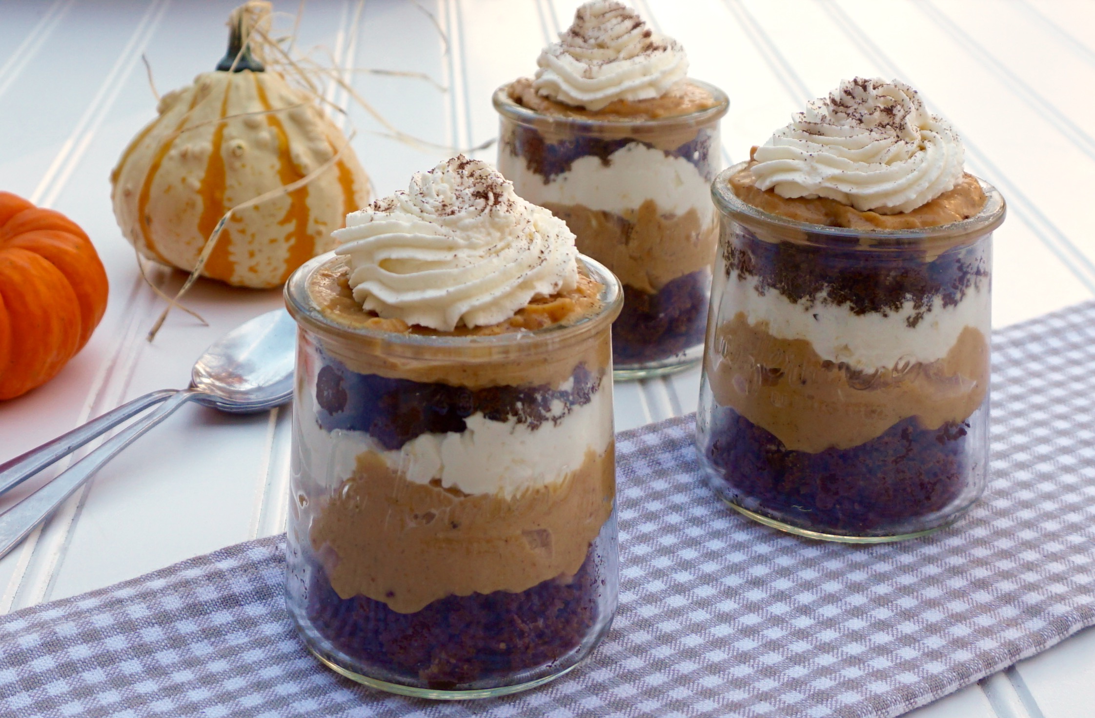 Pumpkin Gingerbread Trifle is creamy and delicious