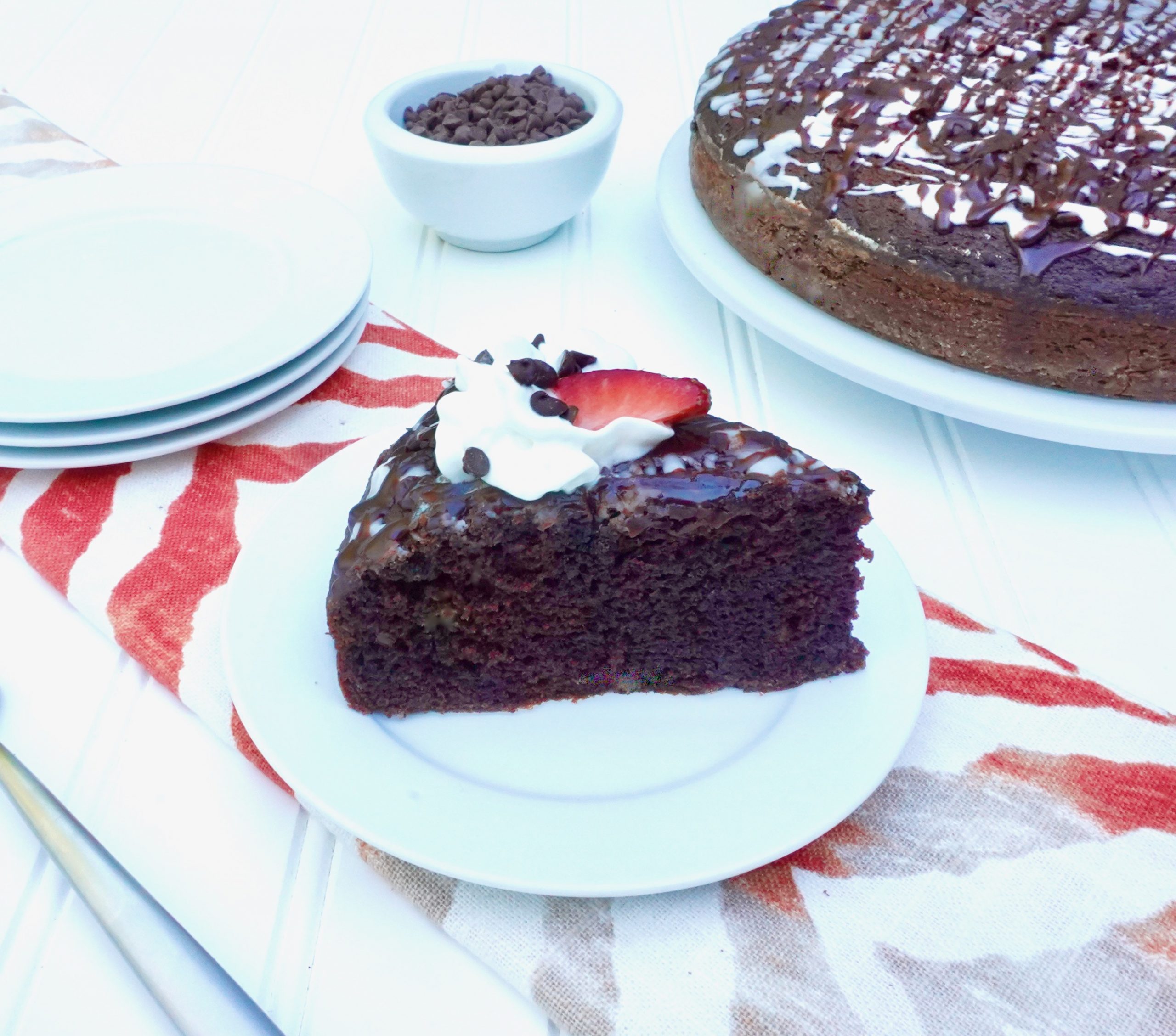 Chocolate Olive Oil Cake is a moist, one bowl cake