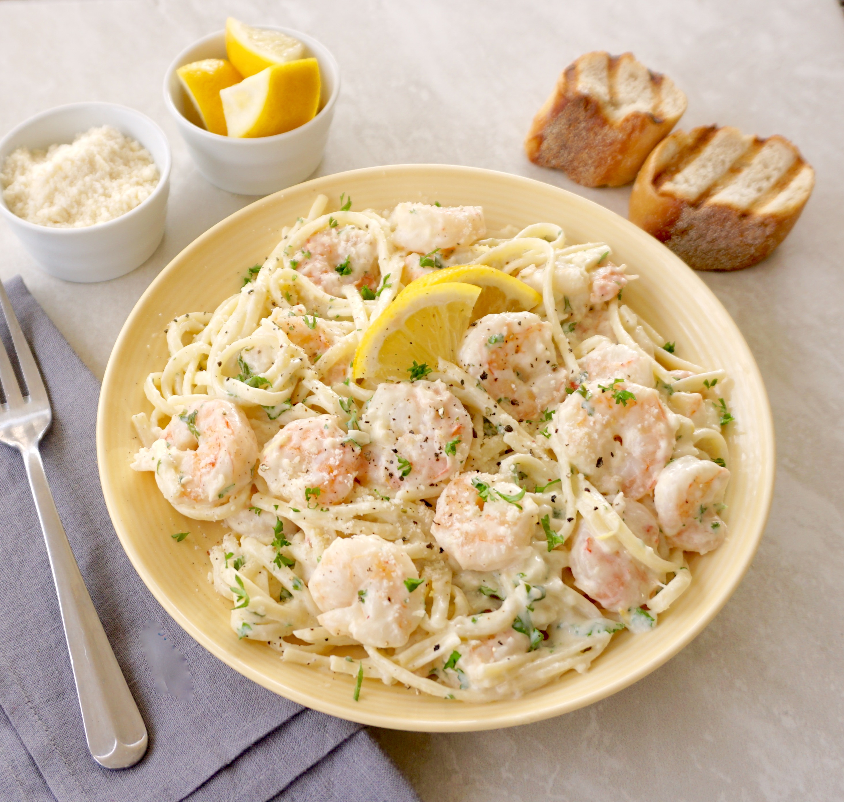 Creamy Lemon Shrimp is a quick, easy, delicious meal.