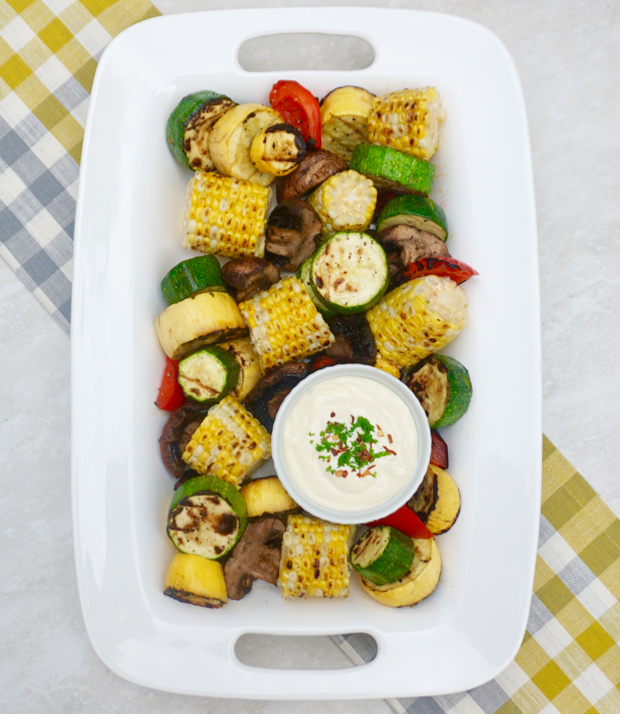 Easy Summer Cookout Aioli Grilled Vegetables Recipe