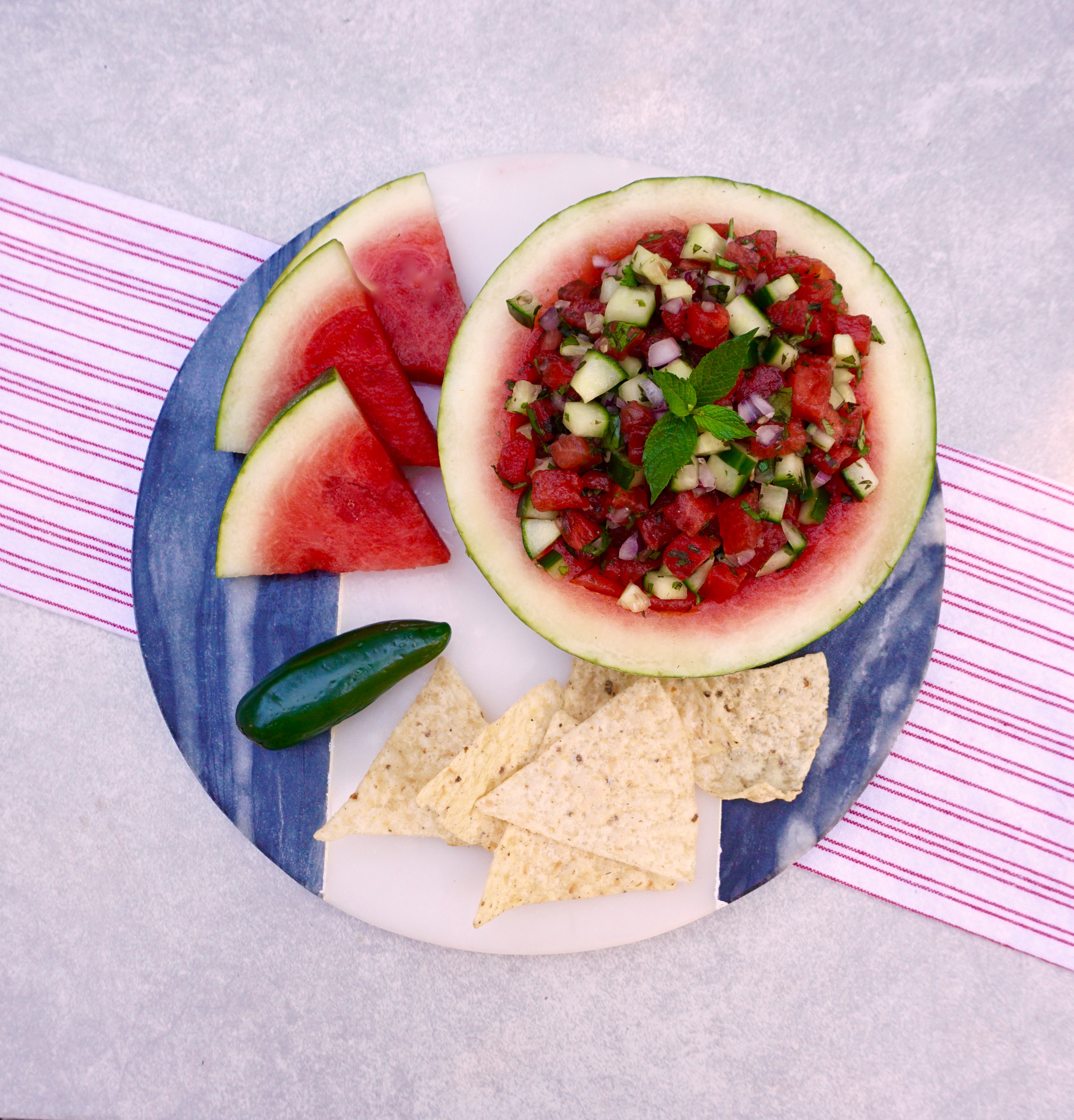 Watermelon Salsa is a perfect combination of sweet and savory