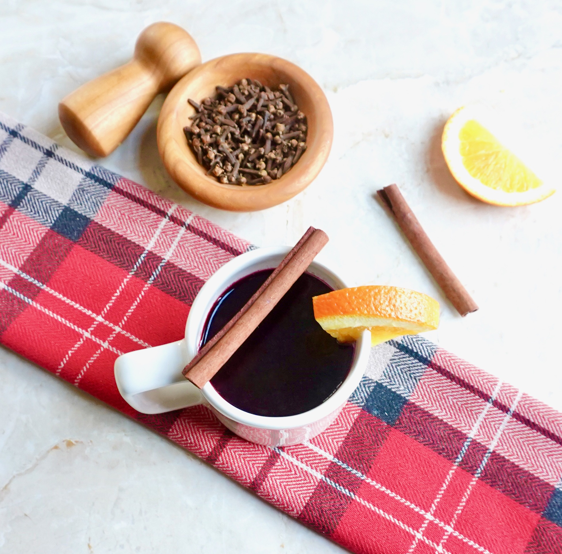 Mulled Red Wine is a festive, warm, spiced wine drink