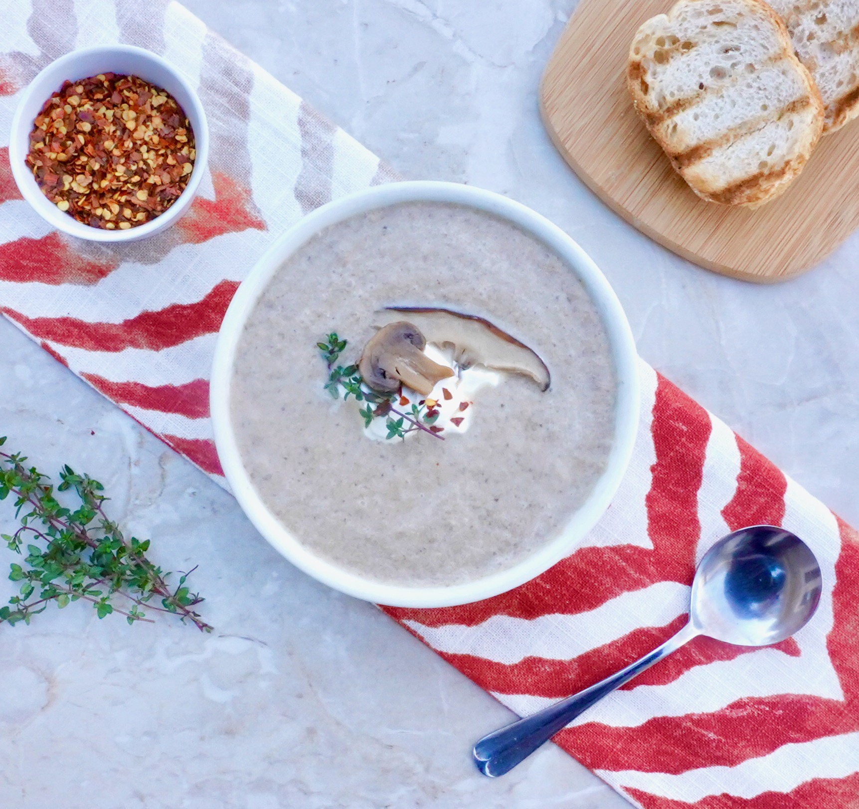 Mushroom Bisque is a smooth, creamy, flavorful mushroom soup.