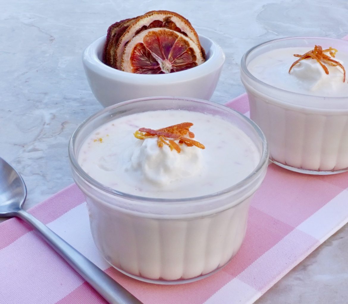 Easy Citrus Blood Orange Panna Cotta Dessert Recipe